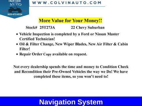 Used 2022 Chevrolet Suburban High Country w/ Premium Package 2 image 2