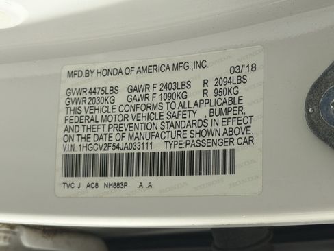 Used 2018 Honda Accord EX-L image 12