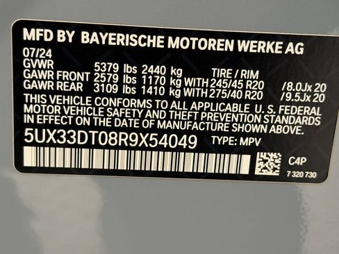 Certified 2024 BMW X4 xDrive30i w/ Premium Package AWD/4WD image 12