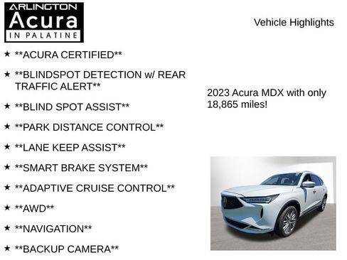 Used 2023 Acura MDX SH-AWD w/ Advance Package image 7