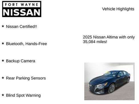 Certified 2025 Nissan Altima 2.5 SV image 7