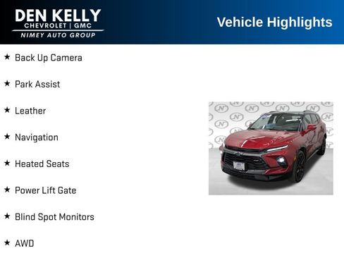 Used 2024 Chevrolet Blazer RS w/ Enhanced Convenience Package AWD/4WD image 6