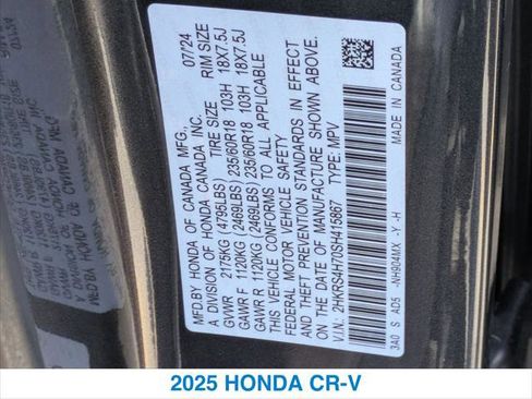 Certified 2025 Honda CR-V EX-L image 26