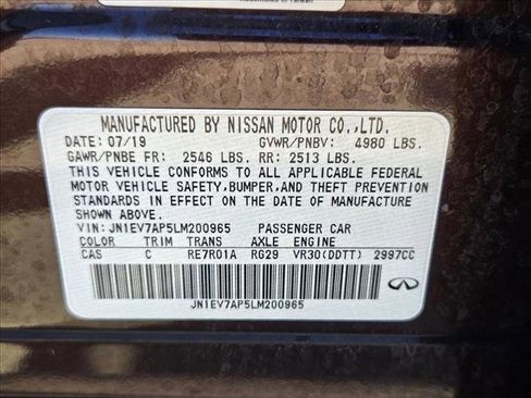 Used 2020 INFINITI Q50 Luxe w/ Cargo Package image 22