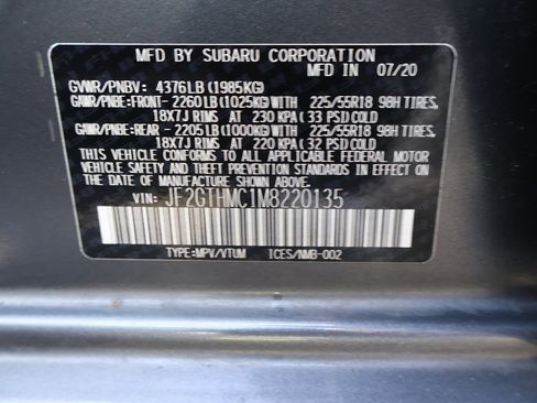 Used 2021 Subaru Crosstrek 2.5i Limited w/ Moonroof Package 1 image 42