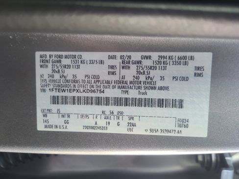 Certified 2020 Ford F150 XL w/ Equipment Group 101A Mid image 25