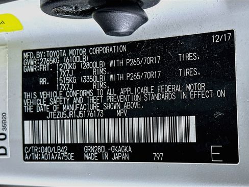 Used 2018 Toyota 4Runner SR5 Premium RWD image 12