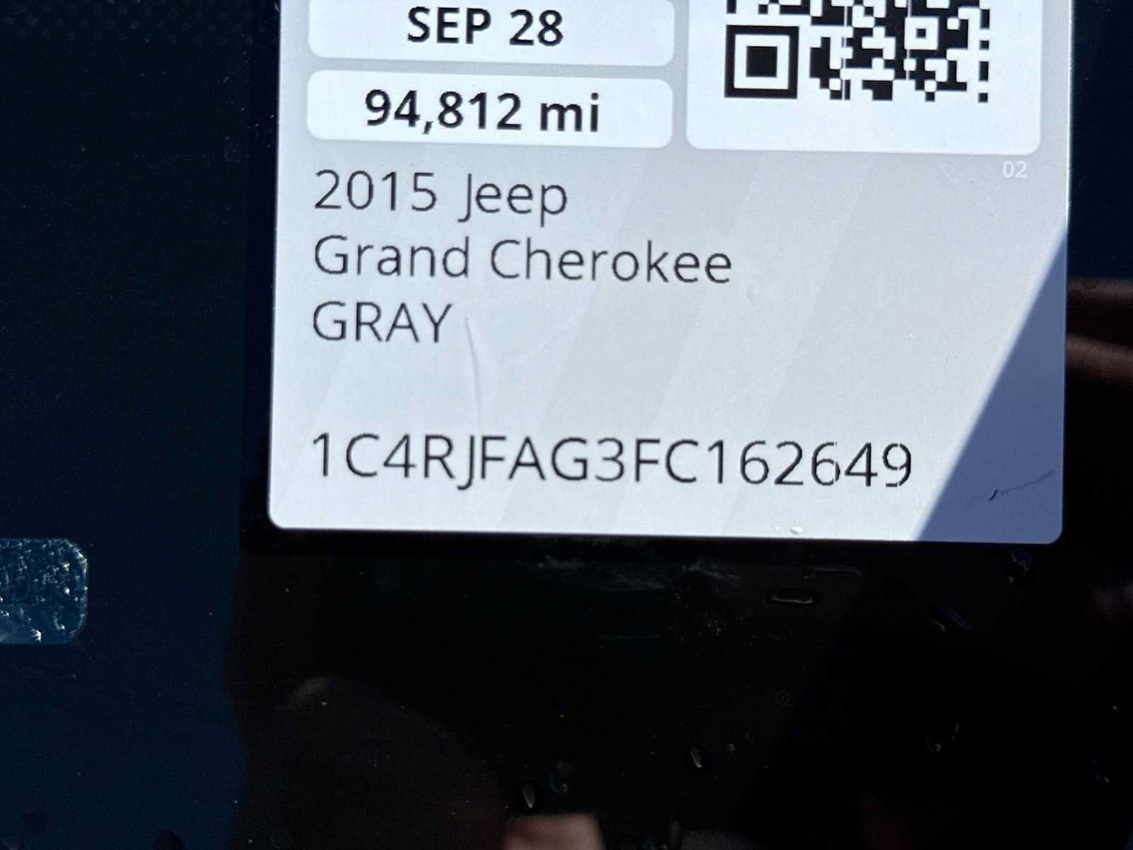 Used 2015 Jeep Grand Cherokee Laredo w/ Quick Order Package 23E AWD/4WD image 33