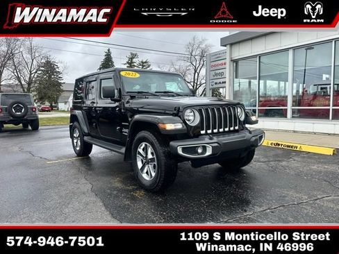 Used 2022 Jeep Wrangler Unlimited Sahara w/ Cold Weather Group AWD/4WD image 1
