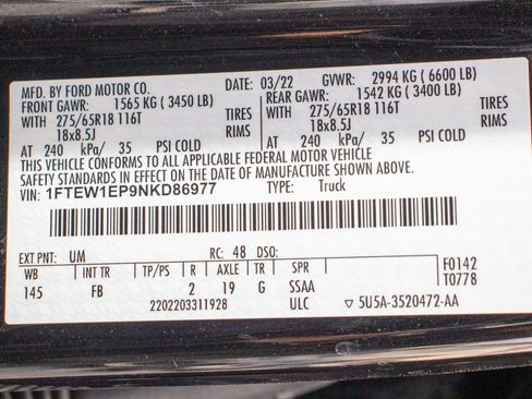 Used 2022 Ford F150 XLT w/ Equipment Group 302A High image 37