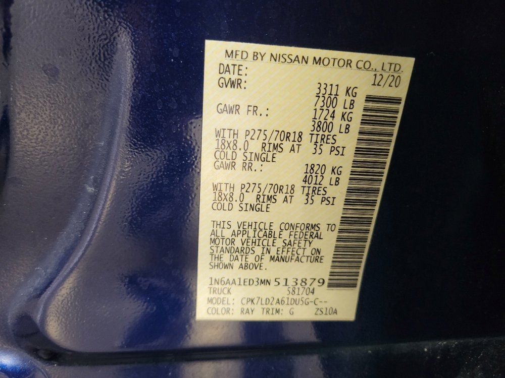 Used 2021 Nissan Titan PRO-4X w/ Pro-4x Convenience Package AWD/4WD image 33