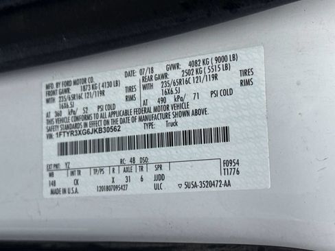 Used 2018 Ford Transit 250 148 High Roof Extended w/ Interior Upgrade Package RWD image 21