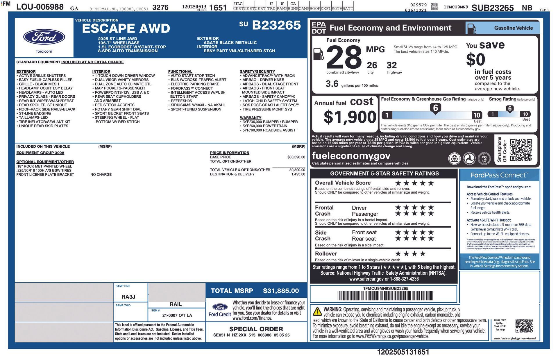 Used 2025 Ford Escape ST-Line AWD/4WD image 46