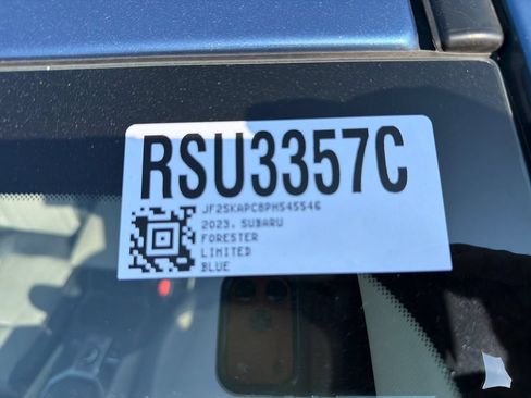Certified 2023 Subaru Forester Limited AWD/4WD image 56