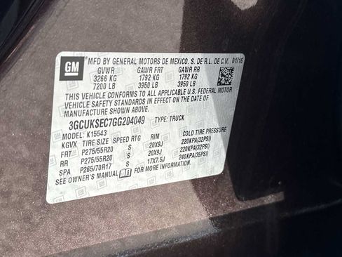 Used 2016 Chevrolet Silverado 1500 LTZ w/ Sport Package AWD/4WD image 40
