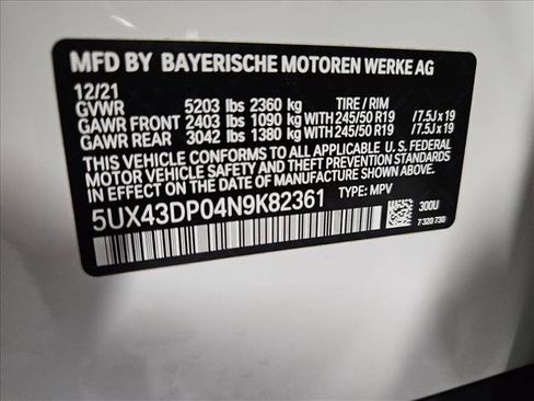 Used 2022 BMW X3 sDrive30i w/ Convenience Package RWD image 25