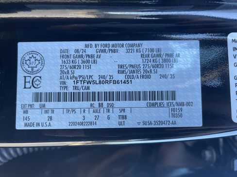 Used 2024 Ford F150 Lariat w/ Bed Utility Package image 36