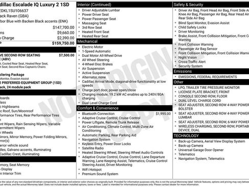New 2025 Cadillac Escalade IQ Luxury 2 image 4
