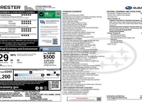 Used 2022 Subaru Forester Limited w/ Popular Package #3 image 4