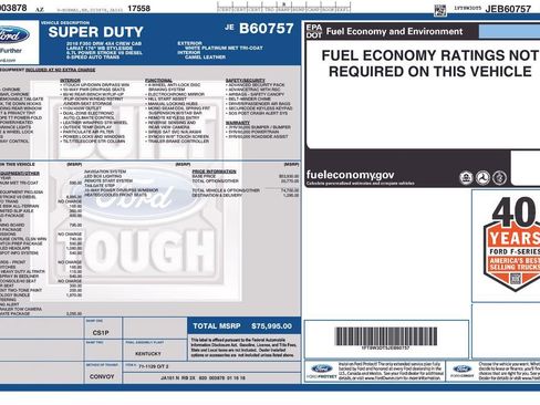 Used 2018 Ford F350 Lariat w/ Lariat Ultimate Package image 6