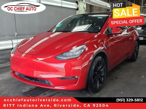 Used 2021 Tesla Model Y Long Range AWD/4WD image 1