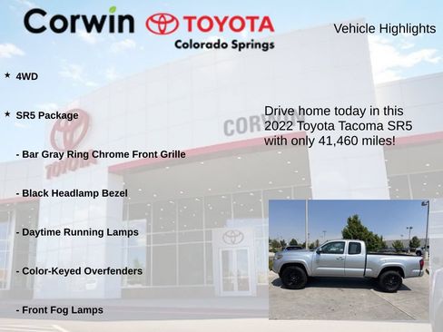 Used 2022 Toyota Tacoma SR5 AWD/4WD image 6