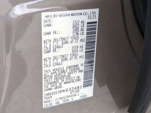 Certified 2023 Nissan Frontier Pro-X w/ Pro Convenience Package image 32