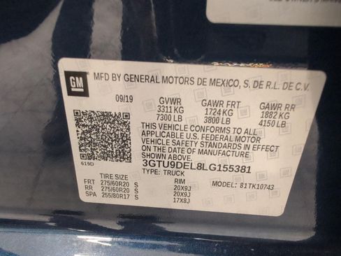Certified 2020 GMC Sierra 1500 SLT w/ SLT Premium Plus Package AWD/4WD image 27
