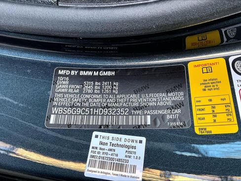 Used 2017 BMW M6 Convertible image 30