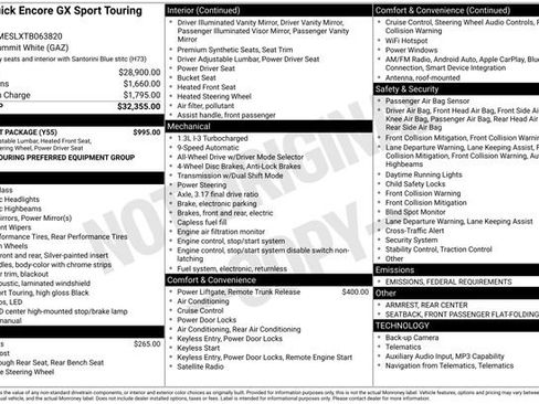 New 2026 Buick Encore GX Sport Touring w/ Comfort Package image 3