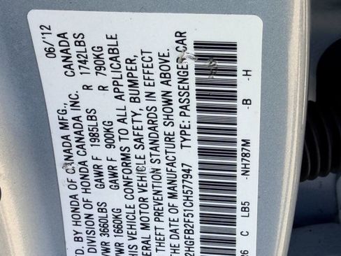 Used 2012 Honda Civic LX image 5