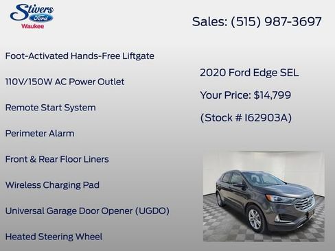 Used 2020 Ford Edge SEL w/ Convenience Package AWD/4WD image 22