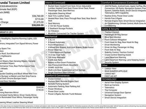 Certified 2024 Hyundai Tucson Limited FWD image 32