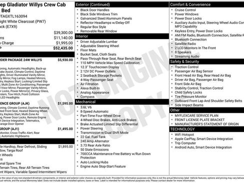 New 2026 Jeep Gladiator Sport AWD/4WD image 7