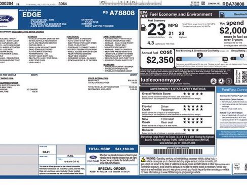 Used 2024 Ford Edge SEL AWD/4WD image 12