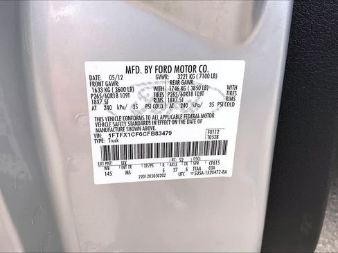 Used 2012 Ford F150 XLT w/ XLT Chrome Pkg RWD image 31