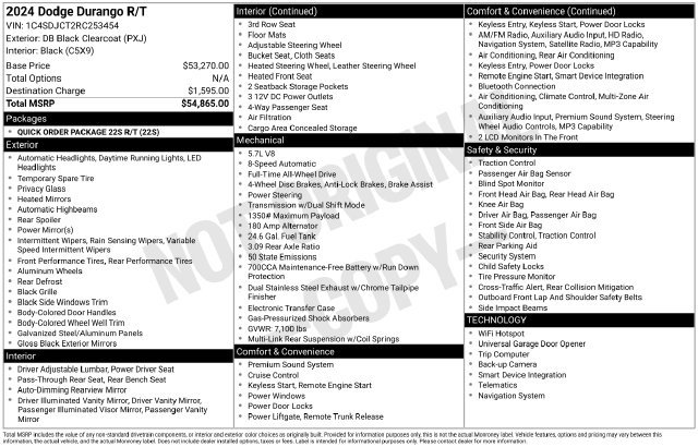 Used 2024 Dodge Durango R/T AWD/4WD image 35