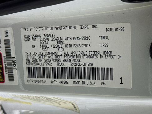 Used 2020 Toyota Tacoma SR RWD image 49