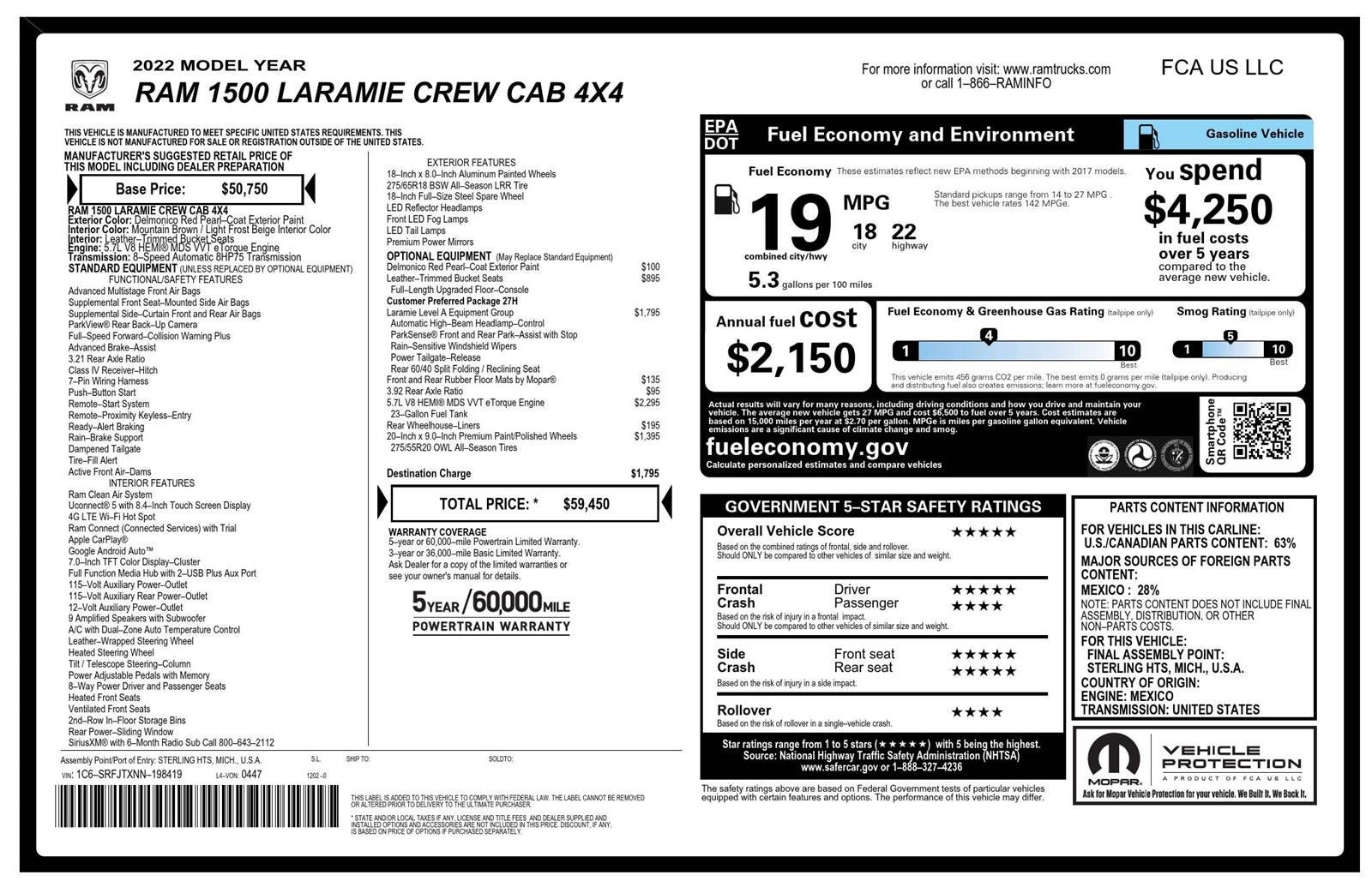 Used 2022 RAM 1500 Laramie AWD/4WD image 12
