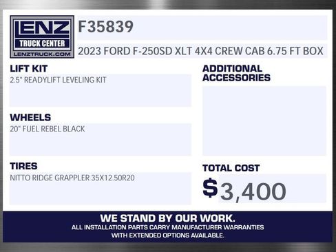 Used 2023 Ford F250 XLT w/ XLT Premium Package AWD/4WD image 2