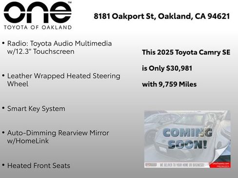 Certified 2025 Toyota Camry SE image 13