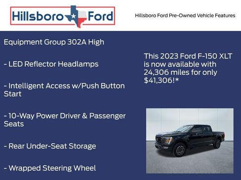 Used 2023 Ford F150 XLT w/ Equipment Group 302A High AWD/4WD image 9