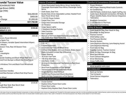 Used 2019 Hyundai Tucson Value w/ Cargo Package image 12