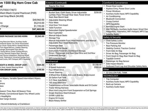 Used 2016 RAM 1500 Big Horn image 19