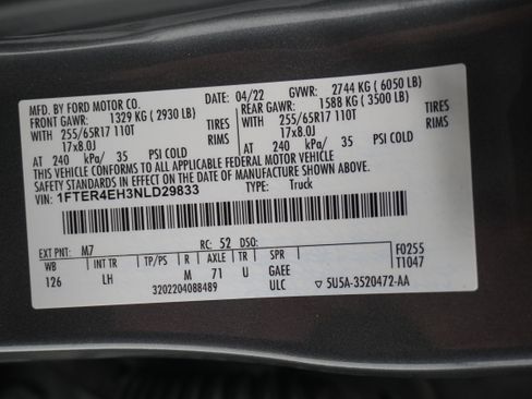 Used 2022 Ford Ranger XLT w/ Equipment Group 301A Mid image 29