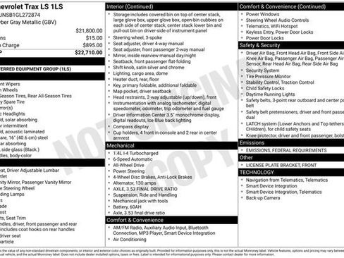 Used 2016 Chevrolet Trax LS image 2