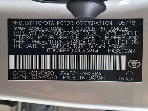 Used 2018 Toyota Prius Prime Plus w/ Carpet Mat Package image 33