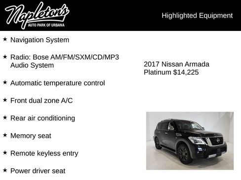 Used 2017 Nissan Armada Platinum AWD/4WD image 15