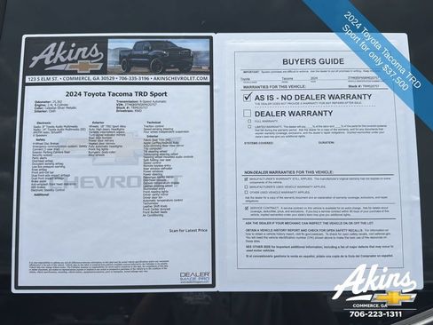 Used 2024 Toyota Tacoma TRD Sport RWD image 10