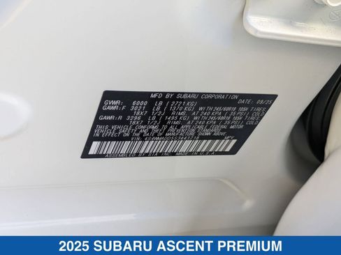 Certified 2025 Subaru Ascent Premium image 39
